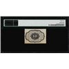 Image 2 : July 17, 1862 10 Cents First Issue Fractional Currency Note PMG Uncirculated 62