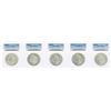 Image 1 : Lot of (5) 1884-O $1 Morgan Silver Dollar Coins PCGS MS64