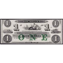 1800's $1 New England Commercial Bank Obsolete Note