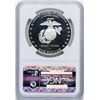 Image 2 : 2005-P $1 Marines Silver Commemorative Coin NGC PF69 Ultra Cameo