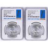 Image 1 : Lot of (2) 2018 South Africa Krugerrand Silver Coins NGC MS69 First Day of Issue
