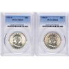 Image 1 : Lot of 1953-S & 1954-S Franklin Half Dollar Coins PCGS MS64