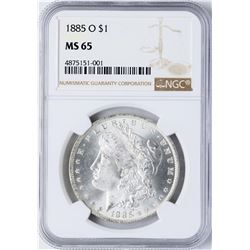 1885-O $1 Morgan Silver Dollar Coin NGC MS65