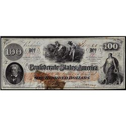 1862 $100 Confederate States of America Note