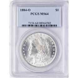 1884-O $1 Morgan Silver Dollar Coin PCGS MS64