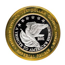 .999 Silver Imperial Palace Hotel & Casino Las Vegas $10 Limited Edition Gaming