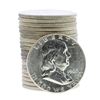 Image 1 : Roll of (20) Brilliant Uncirculated 1963 Franklin Half Dollar Coins