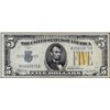 Image 1 : 1934A $5 North Africa WWII Emergency Issue Silver Certificate Note