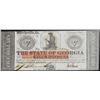 Image 1 : 1862 $5 The State of Georgia Obsolete Note Civil War Era