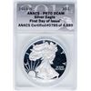 Image 1 : 2014-W $1 Proof American Silver Eagle Coin ANACS PR70DCAM First Day of Issue