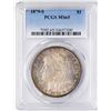 Image 1 : 1879-S $1 Morgan Silver Dollar Coin PCGS MS65 Nice Color