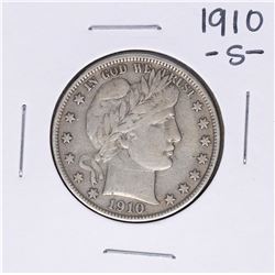1910-S Barber Half Dollar Coin
