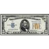 Image 1 : 1934A $5 North Africa WWII Emergency Issue Silver Certificate Note