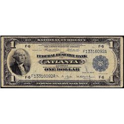 1918 $1 Federal Reserve Bank Note Atlanta