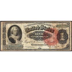 1886 $1 Martha Washington Silver Certificate Note