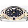 Image 6 : Rolex Mens Two Tone 14K String Diamond & Sapphire 36MM Datejust Wristwatch