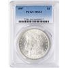 Image 1 : 1897 $1 Morgan Silver Dollar Coin PCGS MS64