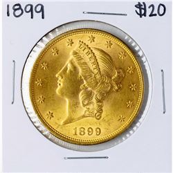 1899 $20 Liberty Head Double Eagle Gold Coin