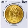 Image 1 : 1899 $20 Liberty Head Double Eagle Gold Coin