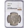Image 1 : 1926-S $1 Peace Silver Dollar Coin NGC AU53