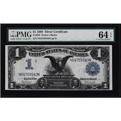 1899 $1 Black Eagle Silver Certificate Note Fr.232 PMG Choice Uncirculated 64EPQ