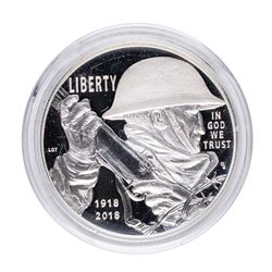 2018-P $1 Proof WWI Centennial Commemorative Silver Coin