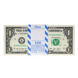 Pack of (100) Consecutive 2013 $1 Federal Reserve STAR Notes Dallas