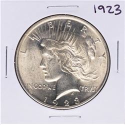 1923 $1 Peace Silver Dollar Coin VAM 3