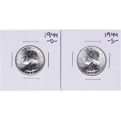 Lot of 1944-D & 1944-S Washington Quarter Coins