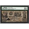 Image 1 : 1839-41 $50 Republic of Texas Obsolete Note TXCRA7 PMG About Uncirculated 53 Net