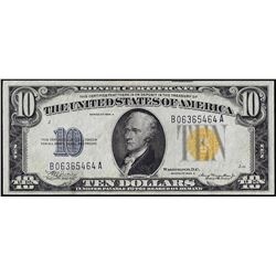 1934A $10 North Africa WWII Emergency Issue Silver Certificate Note