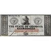 Image 1 : 1862 $5 The State of Georgia Obsolete Note