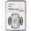 Image 1 : 1884-O $1 Morgan Silver Dollar Coin NGC MS63
