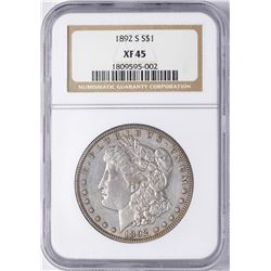 1892-S $1 Morgan Silver Dollar Coin NGC XF45