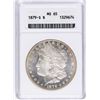 Image 1 : 1879-S $1 Morgan Silver Dollar Coin ANACS MS65