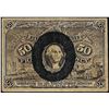 Image 1 : Contemporary Counterfeit 1863 50 Cents Second Issue Fractional Currency Note