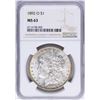 Image 1 : 1892-O $1 Morgan Silver Dollar Coin NGC MS63