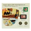 Image 3 : Group of (4) Kennedy Half Dollar Coin & Stamp Commemorative Sets