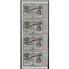 Image 1 : Uncut Sheet of (4) State of Louisiana Baby Bond Obsolete Notes