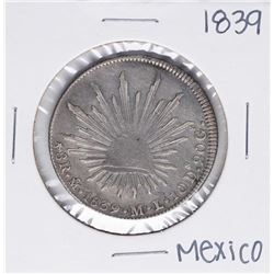 1839 Mo Mexico 8 Reales Silver Coin