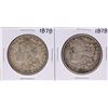 Image 1 : Lot of (2) 1878 $1 Morgan Silver Dollar Coins
