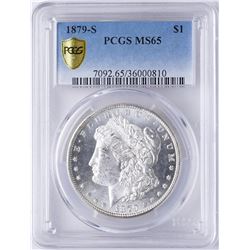 1879-S $1 Morgan Silver Dollar Coin PCGS MS65