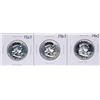 Image 1 : Lot of (3) 1963 Proof Franklin Half Dollar Coins