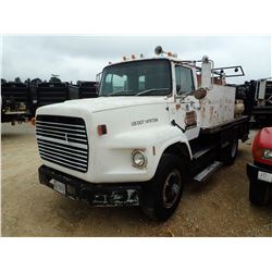 1988 FORD FUEL & LUBE TRUCK, VIN/SN:1FTYS90LXJVA38724 - S/A, CUMMINS ENGINE, 10 SPEED TRANS, GVWR 33