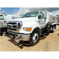 2005 FORD F750 WATER TRUCK, VIN/SN:3FRWF75T95V202048 - S/A, 250HP CAT C7 ENGINE, 7 SPEED TRANS, GVWR