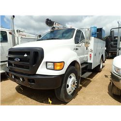 2007 FORD F750 MECHANICS TRUCK, VIN/SN:3FRWF75N57V509172 - S/A, CAT C7 ENGINE, 6 SPEED TRANS, 25,999