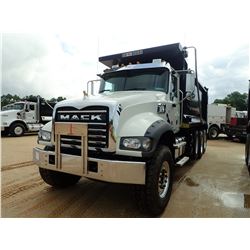 2019 MACK GR64F DUMP, VIN/SN:1M2GR4GC9KM008536 - TRI AXLE, 455 HP MACK MP8 ENGINE, MACK T310M 10 SPE
