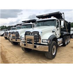 2019 MACK GR64F DUMP, VIN/SN:1M2GR4GC2KM002447 - TRI AXLE, 455 HP MACK MP8 ENGINE, ALLISON 4500 RDS 