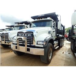 2019 MACK GU713 DUMP, VIN/SN:1M2AX07C4KM041433 - TRI AXLE, 455 HP MACK MP8 ENGINE, MACK M-DRIVE AUTO