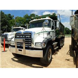 2007 MACK CTP713 DUMP TRUCK, VIN/SN:1M2AT04C67M001491 - TRI-AXLE, 370HP MACK MP7 ENGINE, MACK T310M 